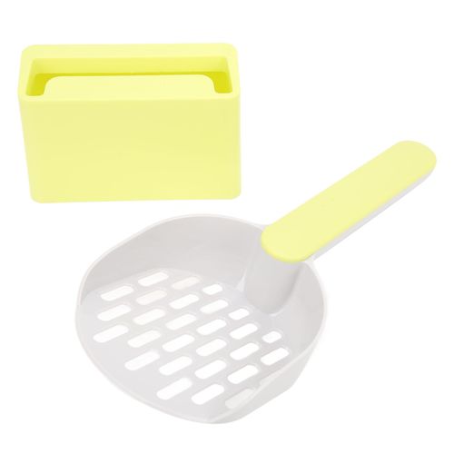 Ensemble De Pelle A Litiere Pour Chat Avec Base Et Long Manche, Pelle A Crottes De Chat, Accessoires Durables Pour Animaux De Compagnie, Fournitures Pour Chatons