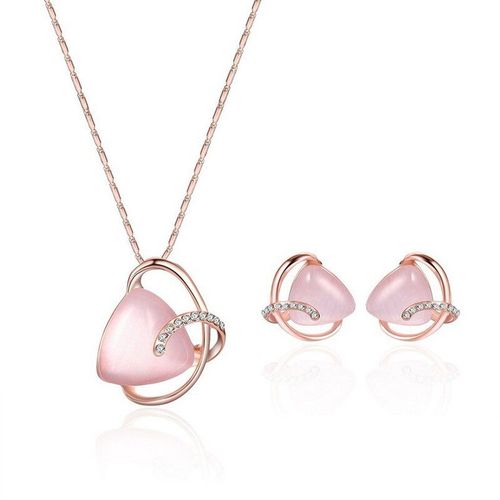 Ensemble De Pendentifs D'amour Sculpts  La Main En Calcdoine Rose Naturelle, Bijoux  La Mode, Collier En Agate En Forme De CUr, Ensemble Deux Pices Pour Hommes Et Femmes