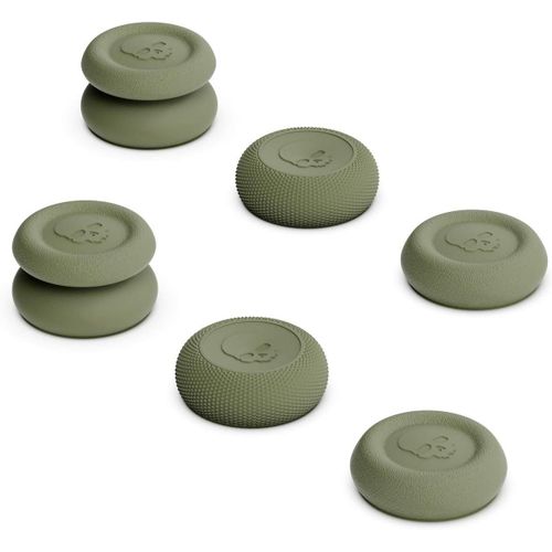 Ensemble De Poignes De Pouce Skin, Cqc Et Fps, Capuchon De Joystick, Capuchon De Stick Analogique Pour Steam Deck/Steam Deck Oled Et Rog Ally/Rog Ally X - Od Green, 3 Paires (6 Pices)