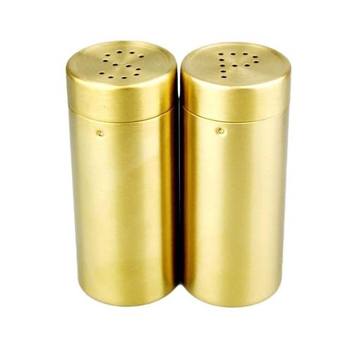 Ensemble De Pots  pices En Acier Inoxydable Dor, Condiments, Assaisonnement Hi, Salire Belle, Shakers, Ensembles De Cruets  pices, 2 Pices Par Ensemble, Sp