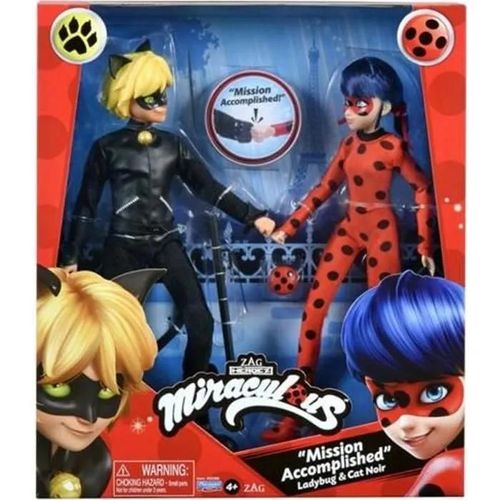 Ensemble De Poupes Miraculous Ladybug Et Chat Noir