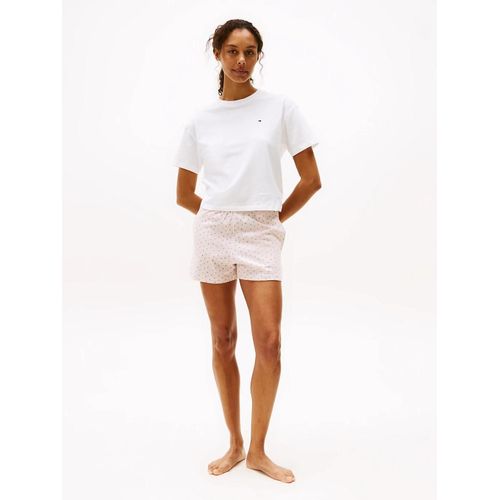 Ensemble De Pyjama Avec Short  Imprim Ss Prt Pj Short Set (Ext. Size)/White/Mini Stripe Paisley - Xl