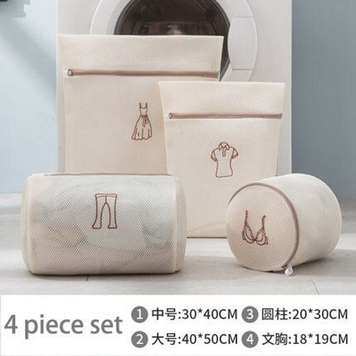 Ensemble de sacs  linge pour vtements sales,sacs de lavage pour soutien-gorge,sous-vtements,chaussettes,filet,linge,machine  laver,voyage,4 pices,6/8 pices - Type 4pcs set