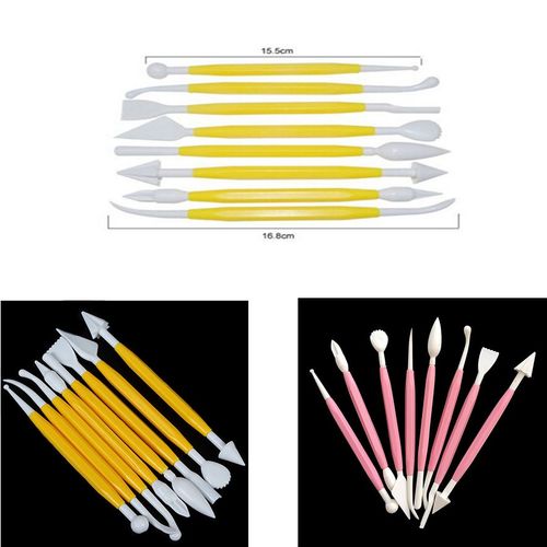 Ensemble De Sculpture En Argile Plastique, Ensemble De 8 Pices, Pte  Modeler Polymre, Outil/Moule En Plasticine Unisexe> 6 Ans Stylo De Dcoration De Gteaux