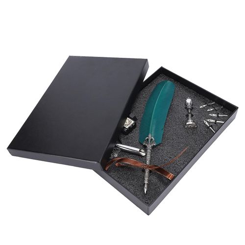 Ensemble De Stylo  Plume Verte : Cadeau De Calligraphie Ancienne Pour Les tudiants Et Les Enseignants