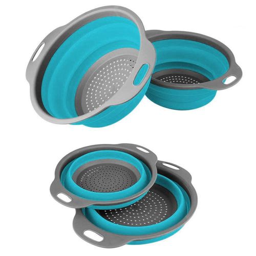 Ensemble De Tamis Pliables En 2 Pices - Comprenant 2 Tamis Pliants Peu Encombrants