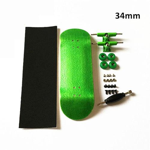 Ensemble De Touche Avec Pont En Bois Professionnel,Roues De Roulement De Camion En Mtal,Jouets De Planche  Roulettes,34mm - Type 34mm Green