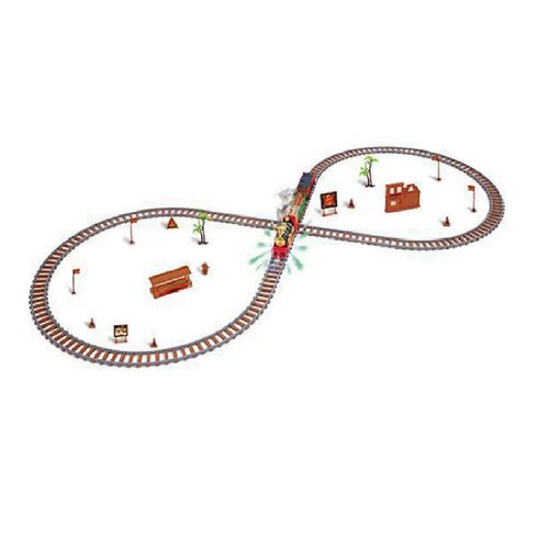 Ensemble de train jouet avec lumires et sons Ensemble de train  vapeur de Nol Rails de chemin de fer Jouets  piles Motricit fine des enfants-mre et enfant pan