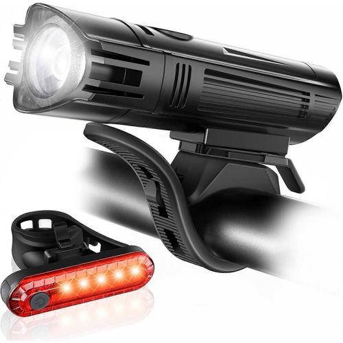 Ensemble Dclairage De Vlo Rechargeable Usb Ultra Lumineux, Phare Avant Et Arrire De Vlo Puissant, 4 Modes Dclairage, Facile  Installer Pour Les Hommes Femmes Enfants R