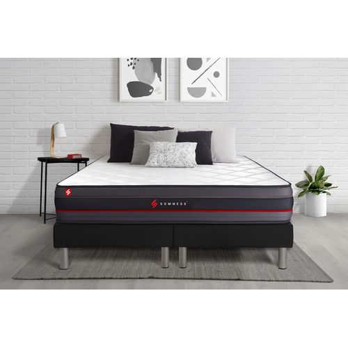 Ensemble Double Sommier + Matelas Regen A Memoire De Forme 160x200