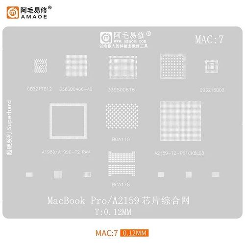 Ensemble Familial Bga Ic Pour Rparation,Neuf,Cd3217b12acer,Cd3217b12,Cd3217,Bga Ic,Bga 3217,3217b12,Ipad Macple - Type Mac7 Stencil
