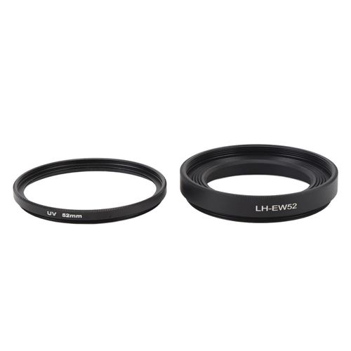 Ensemble Filtre Uv 52 Mm, Bouchon D'objectif D'appareil Photo Et Pare-Soleil - Accessoires Essentiels Pour L'objectif De Votre Appareil Photo