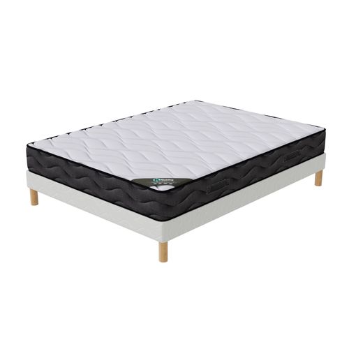 Ensemble Matelas 3d + Sommier 140x190 Hauteur 20cm