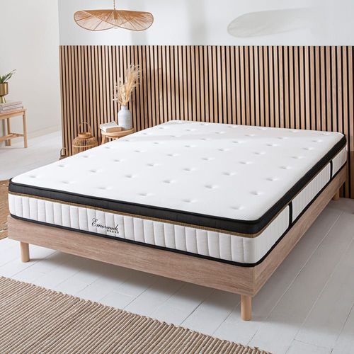 Ensemble Matelas  Mmoire De Forme Et Sommier En Kit Bois 140x200
