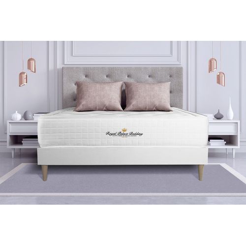 Ensemble Matelas A Memoire De Forme Maxi Epaisseur Buckingham 140x200 Sommier Kit Blanc