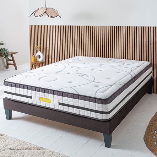 Ensemble Matelas  Ressorts Ensachs Et Sommier En Kit 160x200
