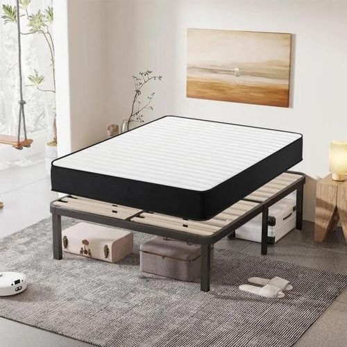 Ensemble Matelas Et Sommier 140x190cm - Frixovel Lit 140x190 Avec Sommier Et Matelas - Matelas 140x190x22 - Sommier 140x190