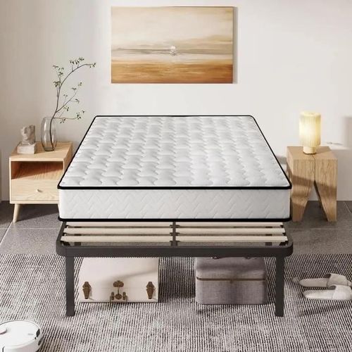 Ensemble Matelas Et Sommier 140x200cm - Frixovel Lit 140x200 Avec Sommier Et Matelas - Matelas 140x200x16 - Sommier 140x200