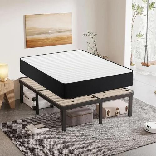 Ensemble Matelas Et Sommier 160x200cm - Frixovel Lit 160x200 Avec Sommier Et Matelas - Matelas 160x200x22 - Sommier 160x200