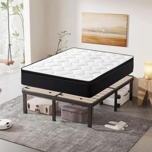 Ensemble Matelas Et Sommier 160x200cm - Frixovel Lit 160x200 Avec Sommier Et Matelas - Matelas 160x200x26 - Sommier 160x200