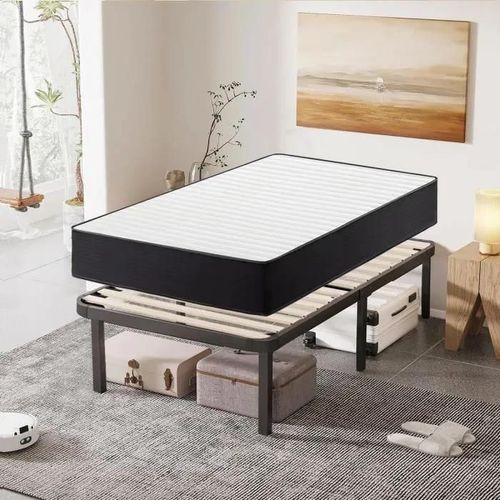 Ensemble Matelas Et Sommier 90x190cm - Frixovel Lit 90x190 Avec Sommier Et Matelas - Matelas 90x190x22 - Sommier 90x190