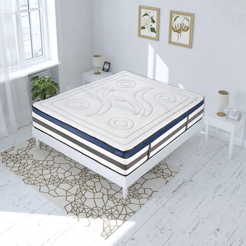 Ensemble Matelas Mmoire De Forme H30cm Et Sommier En Kit Bois 140x200