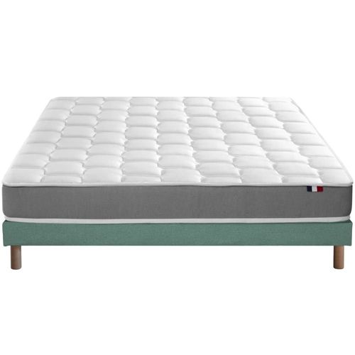 Ensemble Matelas Mmoire De Forme Sommier Vert 140x190