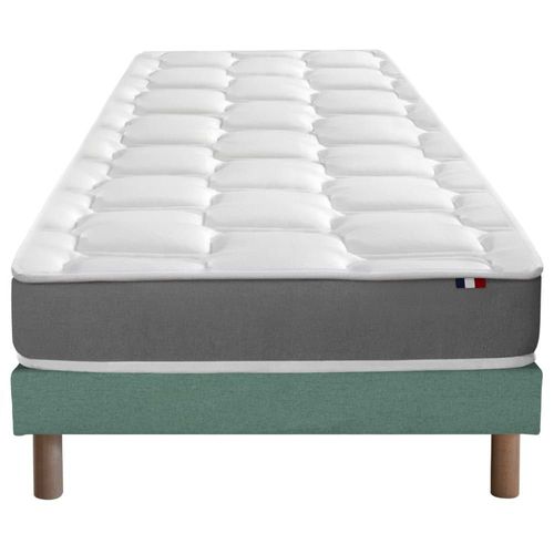 Ensemble Matelas Mmoire De Forme Sommier Vert 90x190