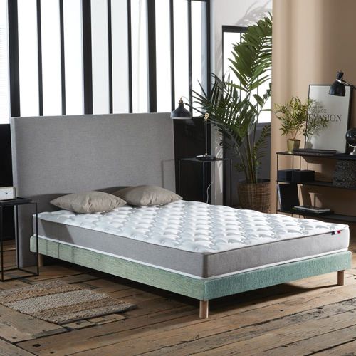 Ensemble Matelas Mousse Ferme Sommier Vert 140x190
