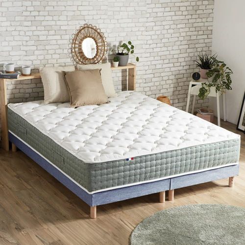 Ensemble Matelas Ressort 7 Zones Face Hiver/Et Diffrente 2x80x200