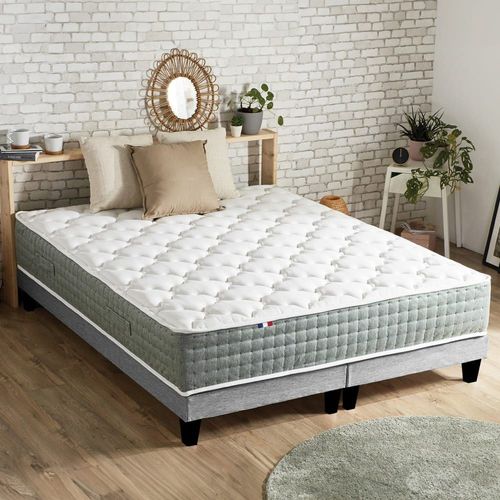 Ensemble Matelas Ressort 7 Zones Face Hiver/Et Diffrente 2x90x200