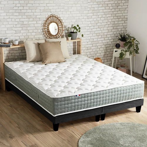 Ensemble Matelas Ressort 7 Zones Face Hiver/Et Diffrente 2x90x200