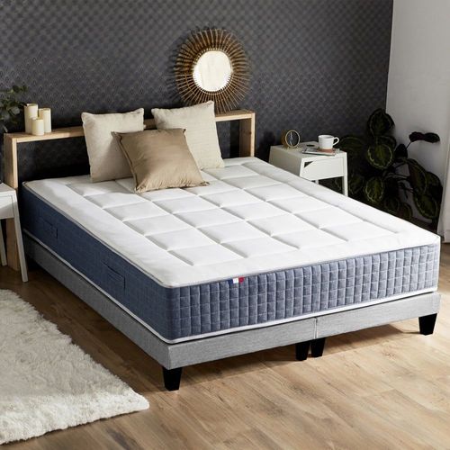 Ensemble Matelas Ressort 7 Zones + Mmoire De Forme Sommier 2x80x200