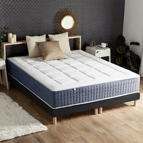 Ensemble Matelas Ressort 7 Zones + Mmoire De Forme Sommier 2x80x200