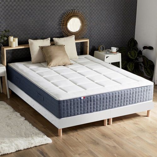 Ensemble Matelas Ressort 7 Zones + Mmoire De Forme Sommier 2x80x200