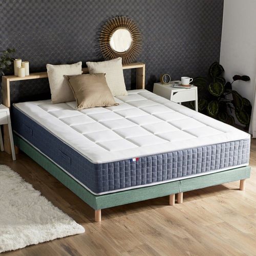 Ensemble Matelas Ressort 7 Zones + Mmoire De Forme Sommier 2x90x200