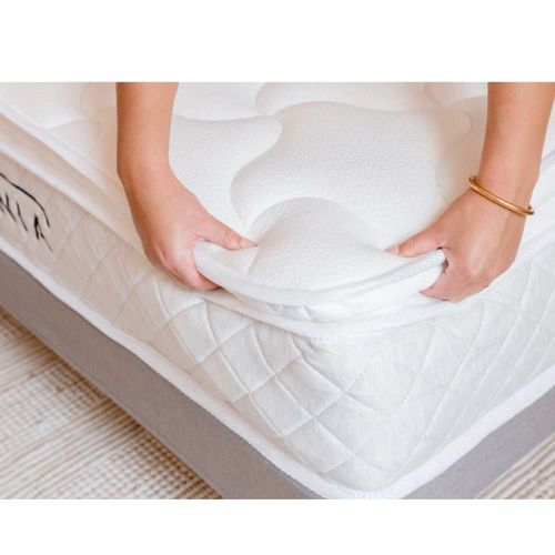 Ensemble Matelas Ressorts 30cm Couette Protge-Matelas 160x200cm