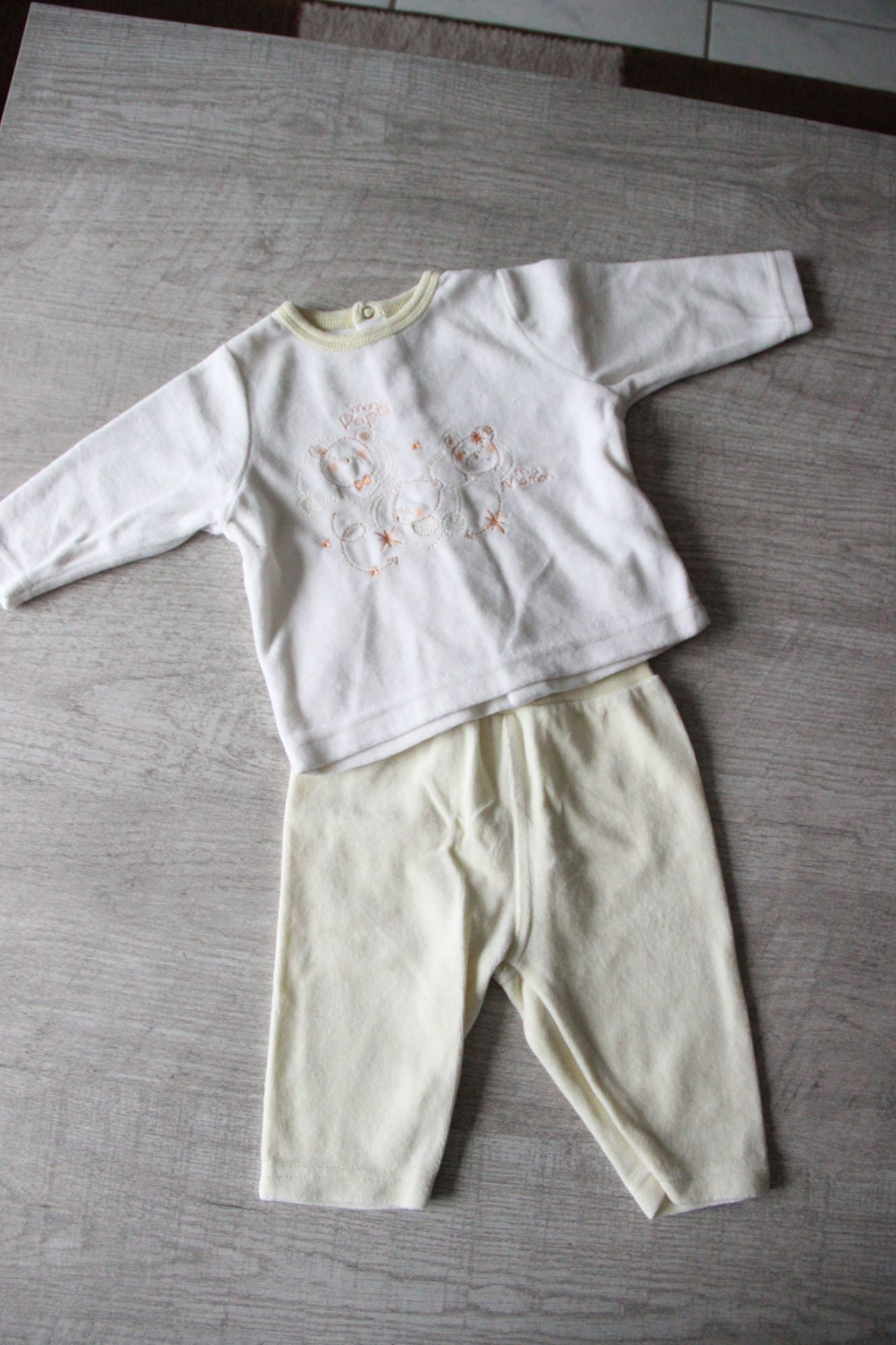 Ensemble Pyjama Bebe Mixte Velours 3 Mois Rakuten