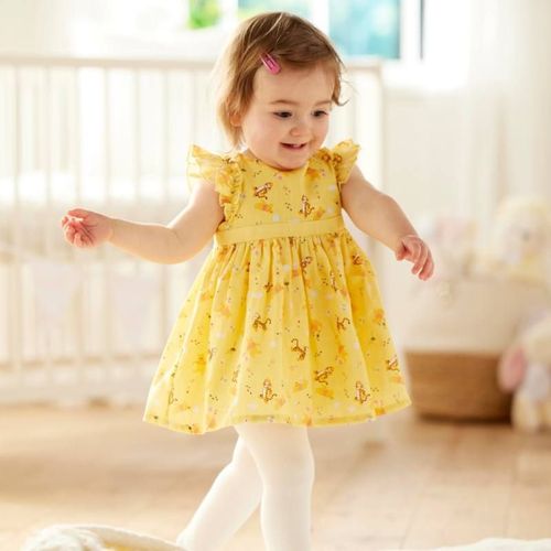 Ensemble Robe Et Collants Pour Bbs Winnie L'ourson Et Ses Amis