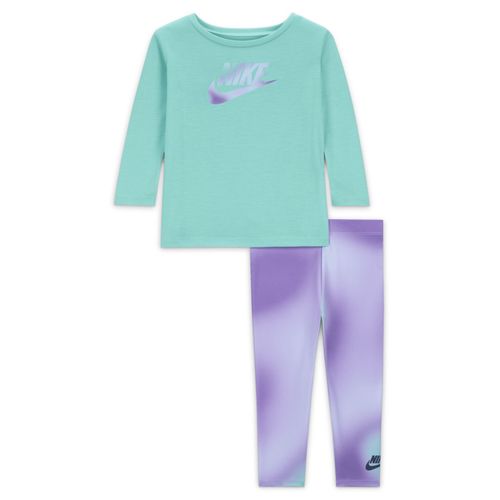 Ensemble T-Shirt  Manches Longues Et Legging Nike Dri-Fit Pour Bb (12 - 24 Mois) - Pourpre