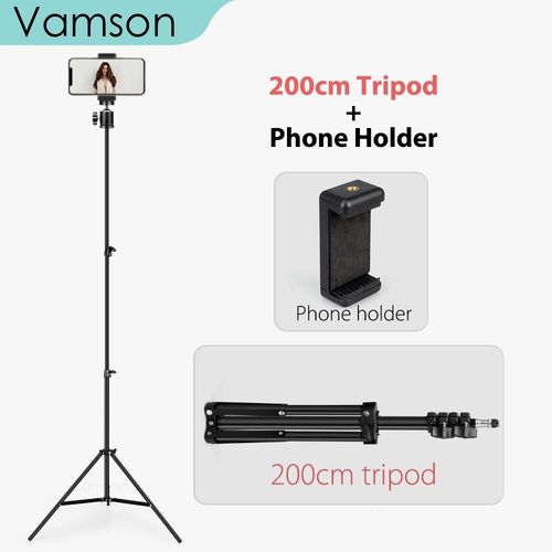 ensemble VLS02C-200cm - trpied de tlphone, monopode pour appareil photo, Smartphone, support de projecteur Canon VLS02C