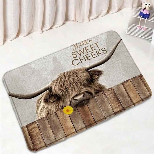 Ensembles De Tapis De Bain En Marbre Abstrait,Lignes Dores Gomtriques Modernes,Motif De Texture Bleue,Dcor De Salle De Bains,Tapis Antidrapant,Couve - Type Dd-84ah-Only Mat-45x75cm-17.7x29.5in