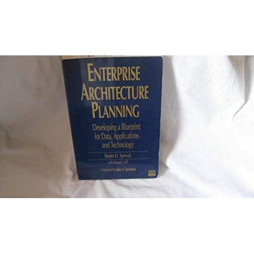 Enterprise Architecture Planning: Developing A Blueprint For Data, Applications And Technology   de Steven C. Hill  Format Broch 