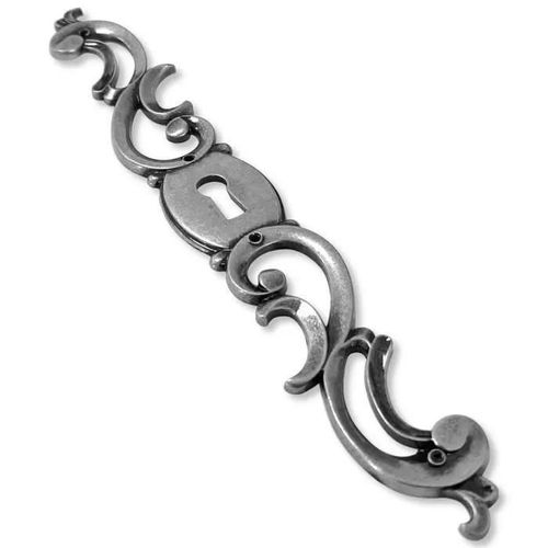 Entre De Cl Coq Main Droite Argent Zamak Vieux Fer Vintage Rustique Antique Meuble Ancien Porte Clef Tiroir
