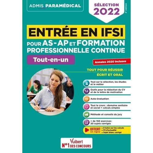 Entre En Ifsi Pour As-Ap Et Formation Professionnelle Continue - Tout-En-Un    Format Grand Format 