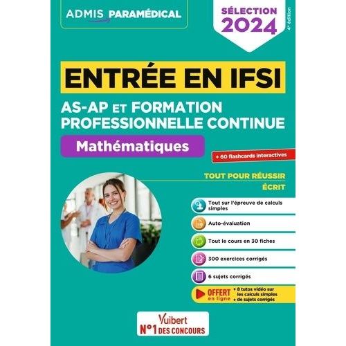 Entre En Ifsi As-Ap Et Formation Professionnelle Continue - Mathmatiques    Format Grand Format 