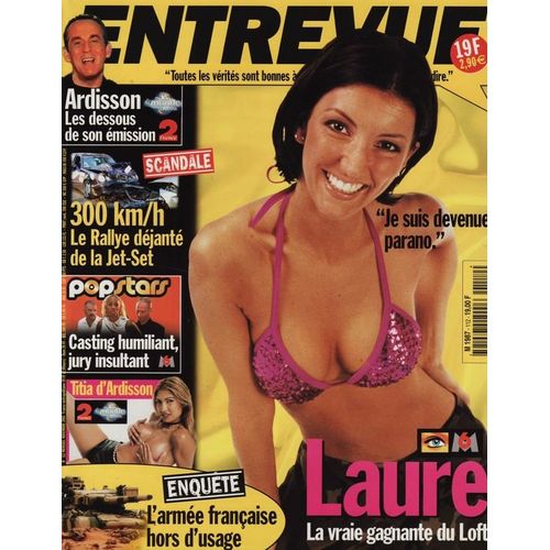 Entrevue / 11-2001  N 112 : Arnaud Clment (2p) Jamel Debbouze (1,5p) Loft Story / Laure (3p) Loana (2p) Natasha Henstridge (3p) Sylvester Stallone (2p) Clara Morgane (2p) Michael Jackson (4p)