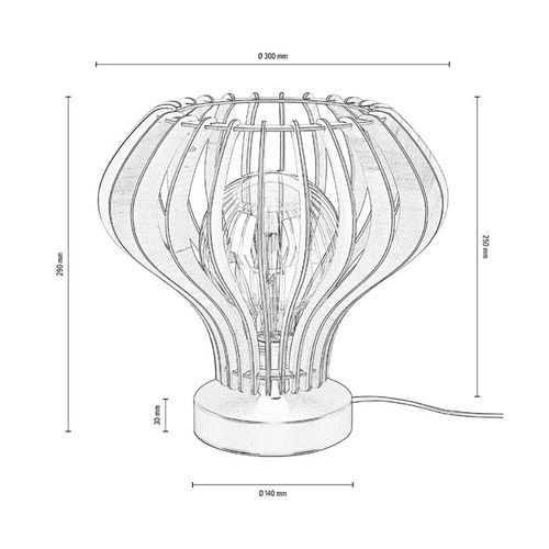 Envolight Faje Lampe  Poser Contreplaqu Bouleau