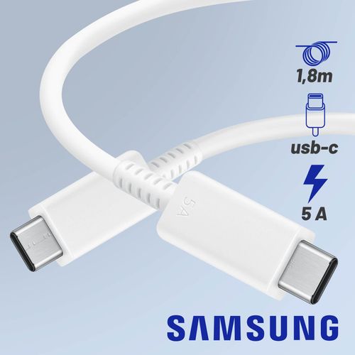 EP-DX510 Cble USB-C vers USB-C 180Cm 60W 100W Original Samsung Galaxy A52 / A52s / A53 / A70 / A70s / A71 / A72 5g