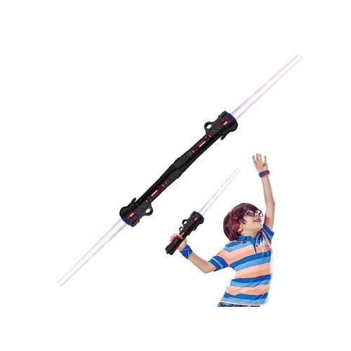 pe Laser Rtractable  Lumire Led, 2 Pices, Sabre Lumineux Avec Son Fx Noir